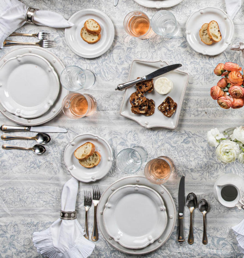 Juliska Berry & Thread Flared Dessert/Salad Plate- Whitewash