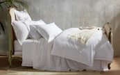 Matouk Ceylon 17” Fitted Sheet - White