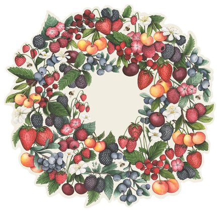 Hester & Cook Die-Cut Berry Wreath Placemat
