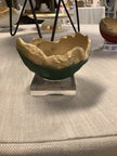 Riverwoods Arts Concrete Bowl - Mini Green/Gold