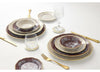 Ginori Oriente Italiano Flat Dessert Plate - Castagna