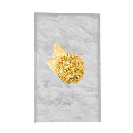 Southern Tribute Hydrangea Guest Towel Box - Pearl