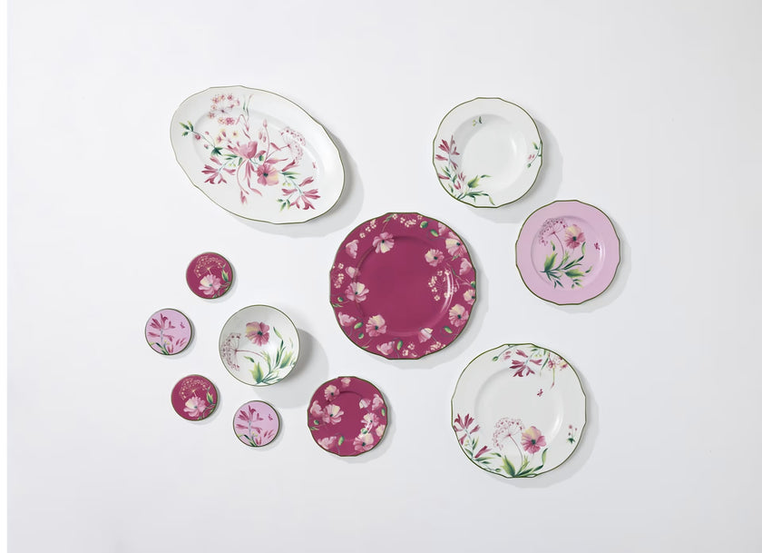 Ginori Florenza Large Oval Flat Platter - Malva