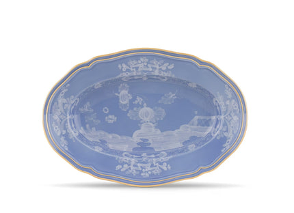 Ginori Oriente Italiano Oval Flat Platter - Pervinca