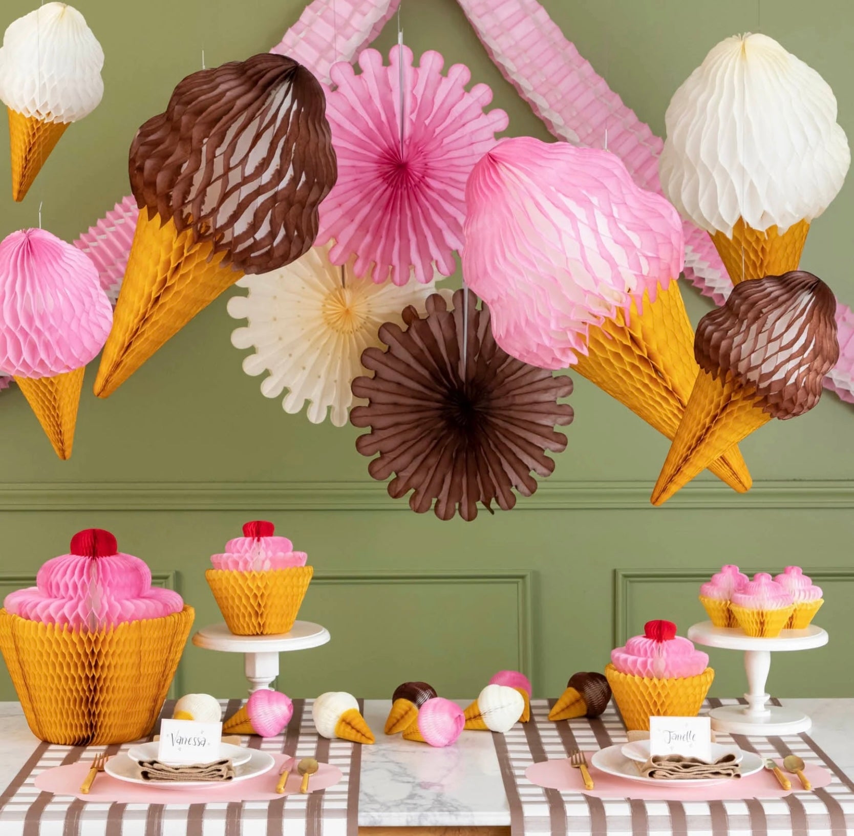 Hester & Cook Honeycomb Paper - Celebration Garland