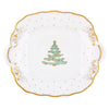 Herend Christmas Tree Square Cake Plate
