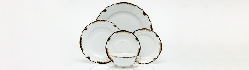 Herend Princess Victoria Dessert Plate - Black