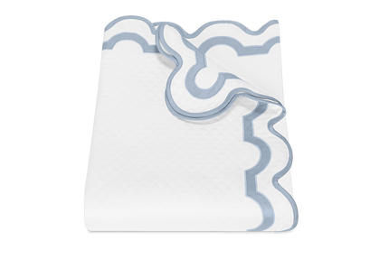 Matouk Mirasol Matelasse Coverlet - Hazy Blue