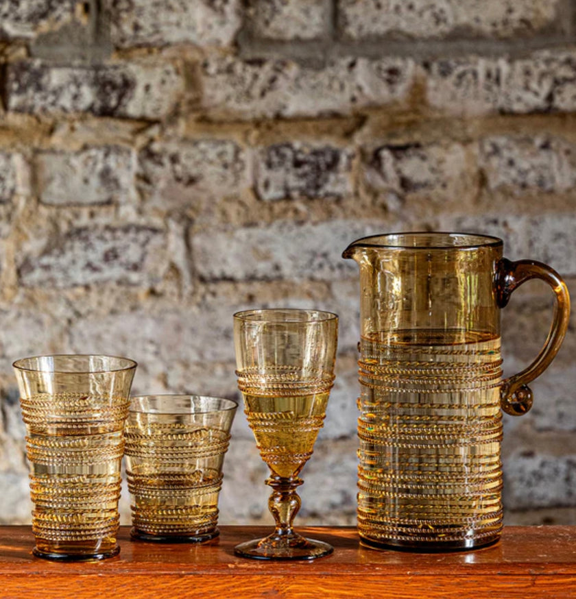 Juliska Ella Glass Pitcher - Amber