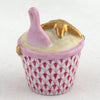 Herend Decorative Beach Bucket - Raspberry