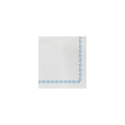 Vietri Light Blue Florentine Paper Cocktail Napkins