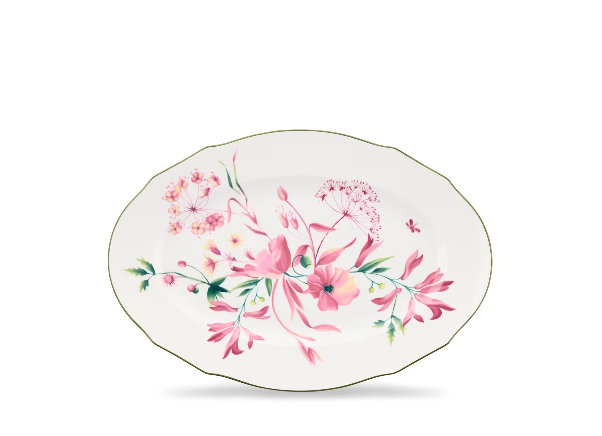 Ginori Florenza Large Oval Flat Platter - Malva