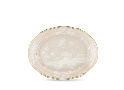 Ginori Oriente Italiano Large Oval Flat Platter - Meringa