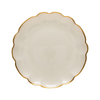 Casafina Francesca Gold Glass Rimmed Salad Plate