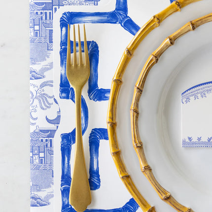 Hester & Cook Die Cut Bamboo Placemat - Blue