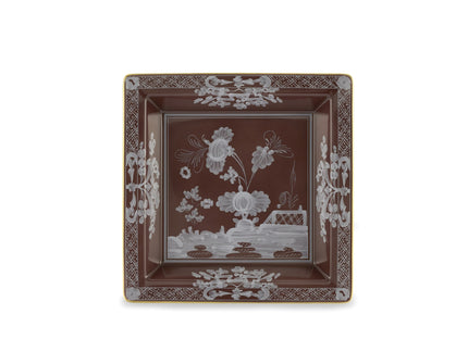Ginori Oriente Italiano Large Squared Vide Poche - Castagna