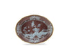 Ginori Oriente Italiano Oval Flat Platter - Castagna