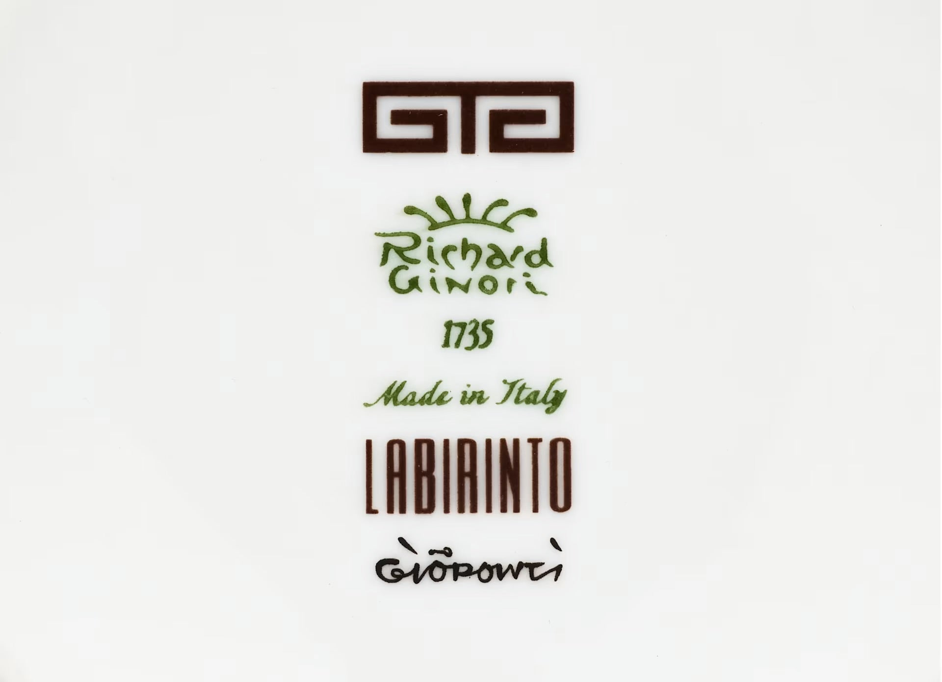 Ginori Labirinto Dinner Plate - Ebano