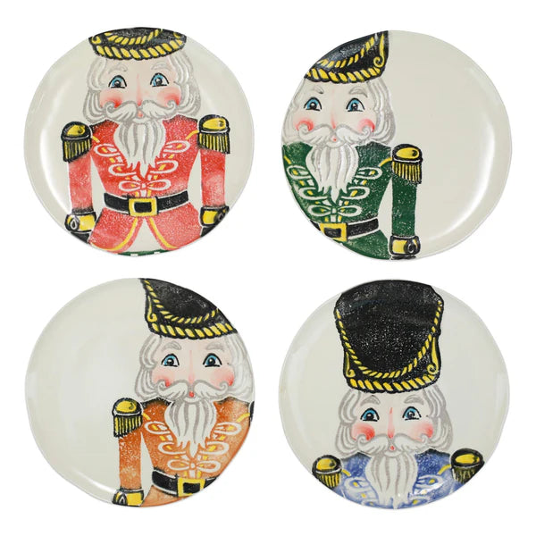 Vietri Nutcracker Dinner Plate - Gold