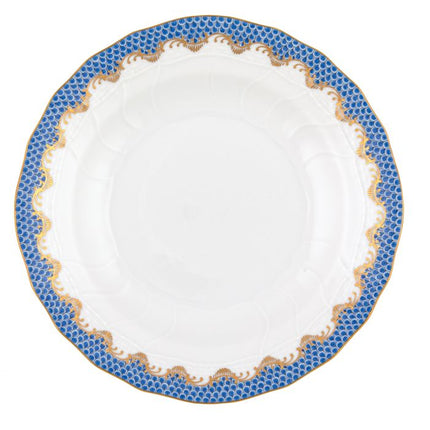 Herend Fishscale Dessert Plate - Blue