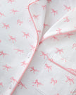 Petite Plume Women’s Pima Short Sleeve Short Set - Blushing Bows