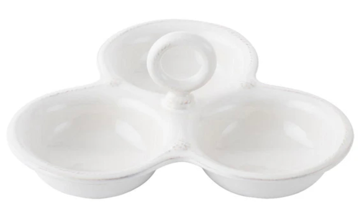 Juliska Berry & Thread Triple Bowl Server - Whitewash