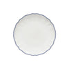 Costa Nova Vila Dinner Plate - White/Blue Edge