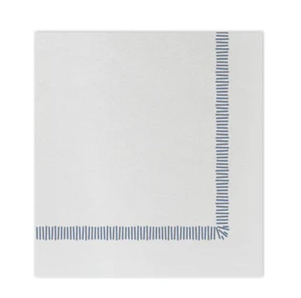 Vietri Blue Fringe Paper Cocktail Napkins