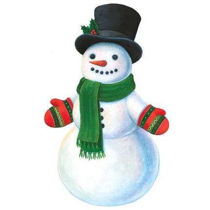 Hester & Cook Die-Cut Snowman Placemat