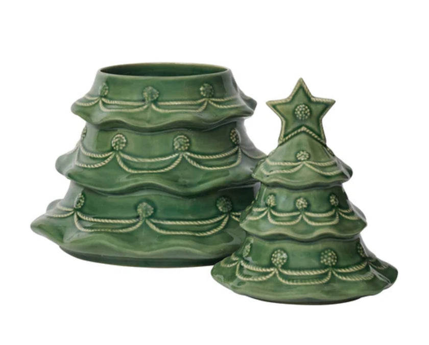Juliska Berry & Thread Christmas Tree Cookie Jar