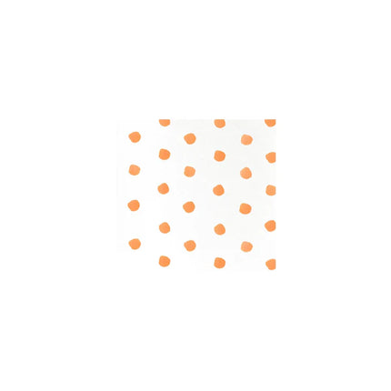 Vietri Orange Dot Paper Cocktail Napkins