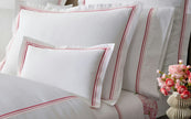 Matouk Amara Triple Pearl Flat Sheet - White