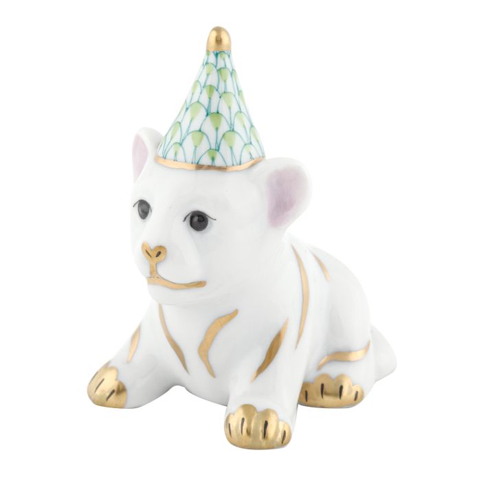 Herend Decorative Party Tiger - Key Lime