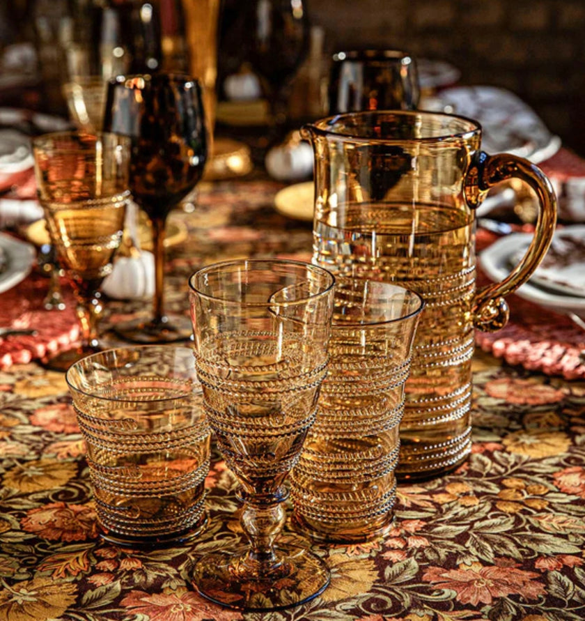 Juliska Ella Glass Pitcher - Amber