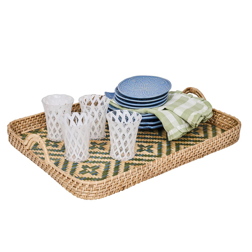 Juliska Villa Seville 18” Tray - Chambray