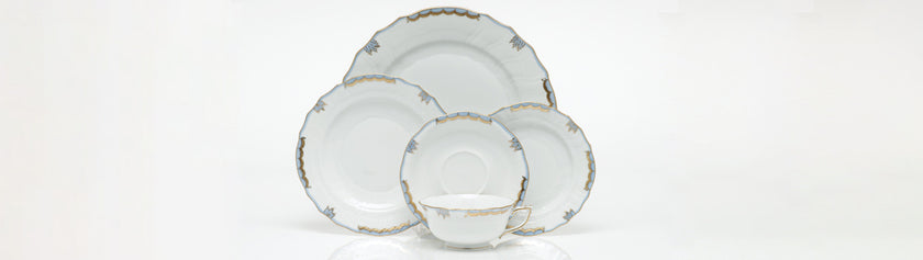 Herend Princess Victoria Service Plate - Light Blue