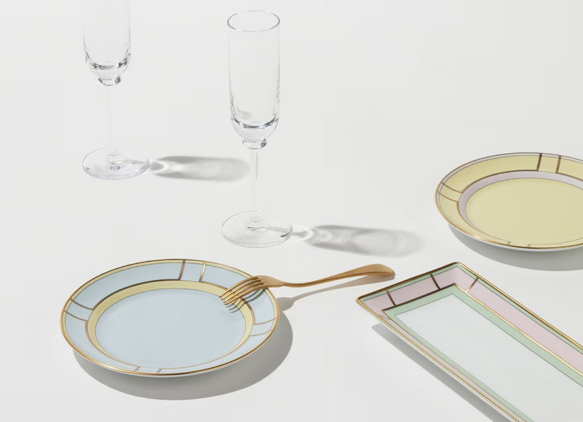 Ginori Diva Round Dessert Plate - Celeste