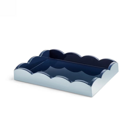 Addison Ross 11x8 Two Tone Scalloped Tray