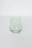 Estelle Stemless Wine Glasses - Mint Green
