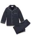 Petite Plume Children’s Twill Pajamas - Midnight Hearts