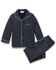 Petite Plume Children’s Twill Pajamas - Midnight Hearts