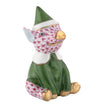 Herend Decorative Elf Piggy - Raspberry