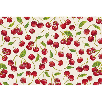 Hester & Cook Cherries Paper Placemat