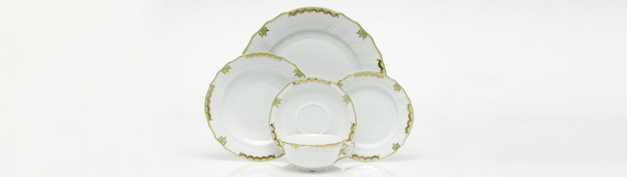 Herend Princess Victoria Service Plate - Green