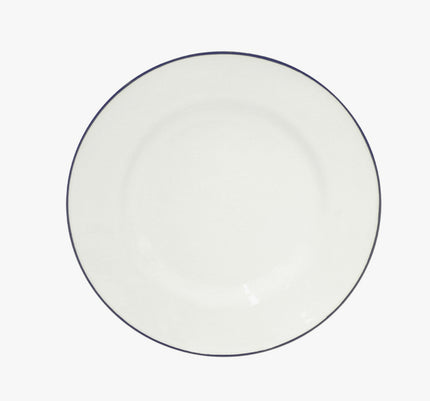 Costa Nova Beja Salad Plate - White/Blue
