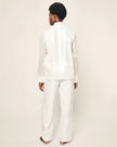 Petite Plume Women's Pajama Set in White Sequins