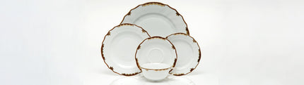 Herend Princess Victoria Salad Plate - Brown
