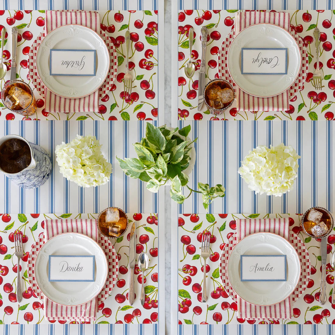 Hester & Cook Cherries Paper Placemat