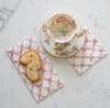 Hester & Cook Pink Lattice Paper Guest Napkins