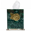 Southern Tribute Hydrangea Tissue Box Cover - Emerald